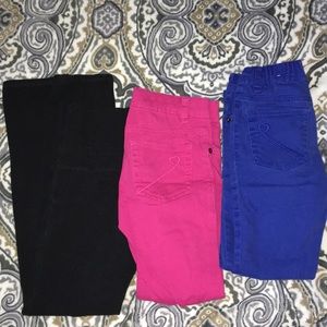 3 pairs of girls pants